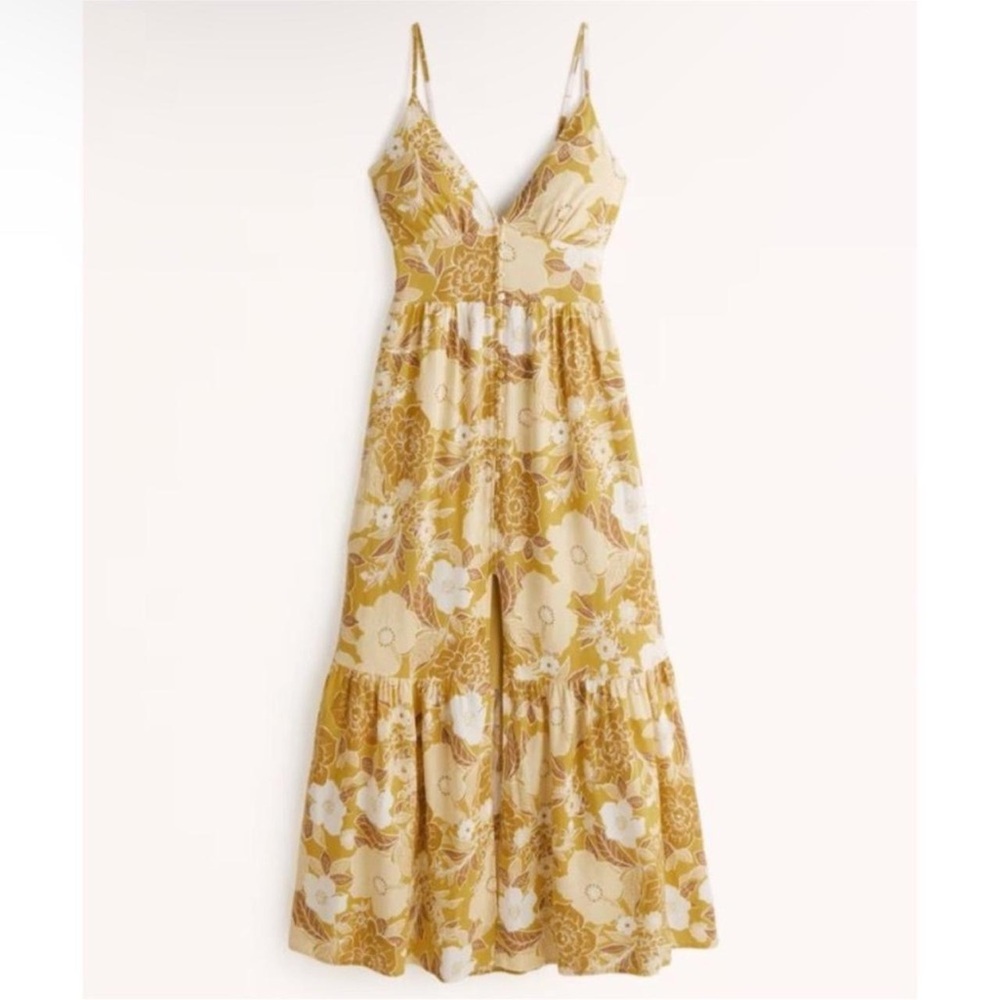 Abercrombie & Fitch Floral Yellow Dress